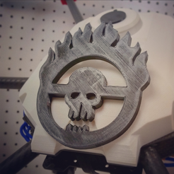 1.png Télécharger le fichier STL gratuit Mad Max - Immortal Joe Skull Logo • Objet à imprimer en 3D, questpact