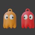 2.jpg Pac-Man - Hanging Ghost Ornament