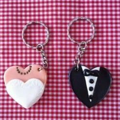 a1.jpeg Бесплатный STL файл Wedding Keyrings・Шаблон для 3D-печати для загрузки