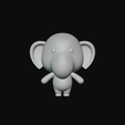 74.png Cartoon Elephant for 3D Printing