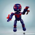 2099-002.jpg Spiderman 2099 print-in-place flexi toy