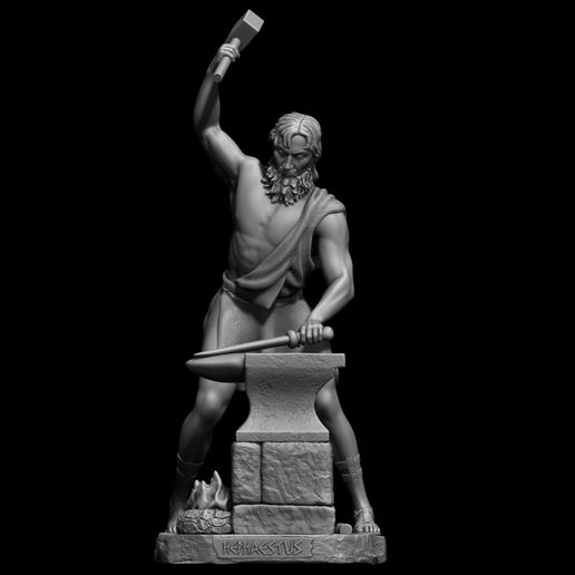 Hephaestus 3D Model Sculpture 3D model