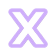 X_Ucase.stl squid game - alphabet font - cookie cutter