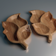 1.png Leaf Shaped Tray - 3D STL Model designed for Aspire Vcarve Carveco Artcam