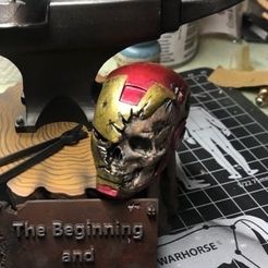erggrfgdgfdggdf.jpg OBJ file Iron Man Skull "Zombiron man" Made by @Joaco.Kin・3D printer design to download