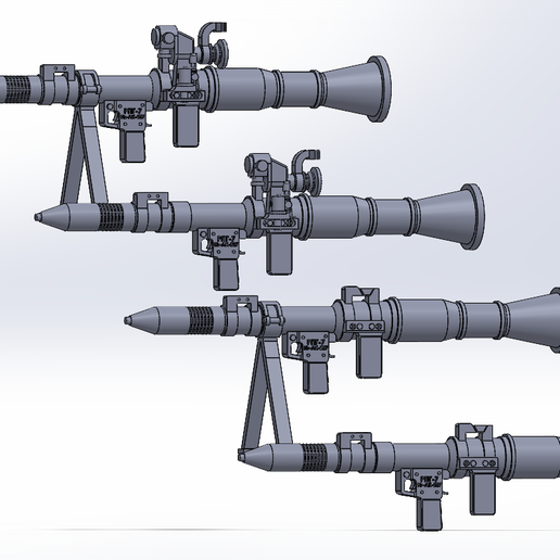 🚀 RPG-7 Fullpack 3D print model・ 3D File for ・Cults