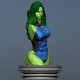 Preview01.jpg Bust She Hulk and She Hulk Fantastic Four 3D print model