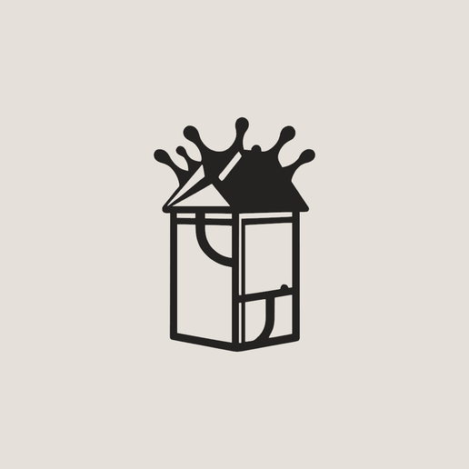 Minimalist Milk Carton Splash 3D Printable Wall Art