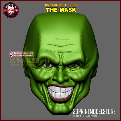 🎃 The Mask Mask Cosplay - Halloween - Comic - Anime - Skull Helmet・ 3D ...