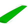 Downwind_rudder.png Surfski rudder plug for moulding/casting from.