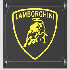 dbdffb.jpg Download STL file Lamborghini logo • 3D printer design, Helegias