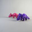 6.jpg Articulated Print-In-Place Cute Triceratops Dinosaur