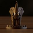EC5.jpg Auspicious Elephant - "Gajraj" 3D STL File for DIY Home Decor