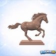 jpg_frame_06.jpg Статуэтка "Галопирующий темный конь" из камня - RDW3D-YJXOC