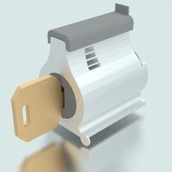 render_display_large_display_large.jpg Бесплатный STL файл Huge Pin Tumbler Lock・Дизайн 3D принтера для загрузки
