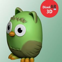 FINAL.jpg Archivo STL BUHO PAJARO AVE・Modelo de impresora 3D para descargar