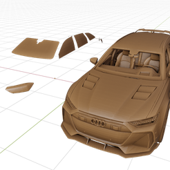 1.png Fichier STL Audi rs6 Avant・Modèle pour impression 3D à télécharger