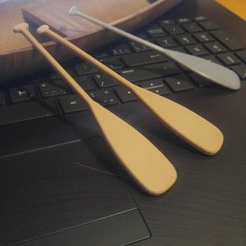 image.png Free STL file Canoe Paddle 1/10th・3D printing idea to download