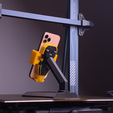 5.png STL file Minimalist Mechanical Geared Mobile Phone Holder・3D print model to download