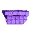 Pyramid_Medium_DoubleStepped-C-Left-B03.stl Pyramid Modular Levels - (Medium) Square - A02 (Stairs)