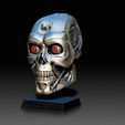 Terminator01.jpg Terminator HD Head sculpture -display 3d print