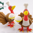 01.-Primary-Image.png Cobotech Articulated Turkey Chef, Thanksgiving Decor