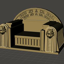 chair.jpeg STL file Boba Fett Jabba Palace Throne 3.75 & 6 Inch Figure Scales・Design to download and 3D print