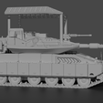 Tent04.png Merkava mark IV with Anti-Drone cage 3D print model