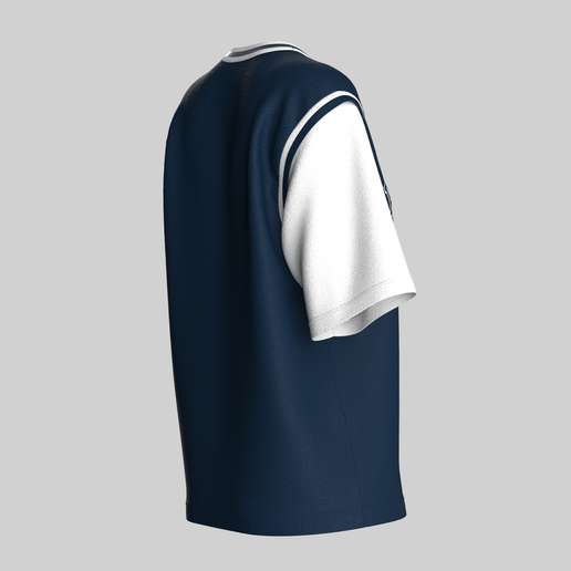 Girls-Basketball-Blue-And-White-Tshirt_2.png Girls Basketball Blue And White Tshirt  | Marvelous / Clo3d / obj / fbx