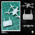 1.png Drone Kit 3D printable files for Action Figures