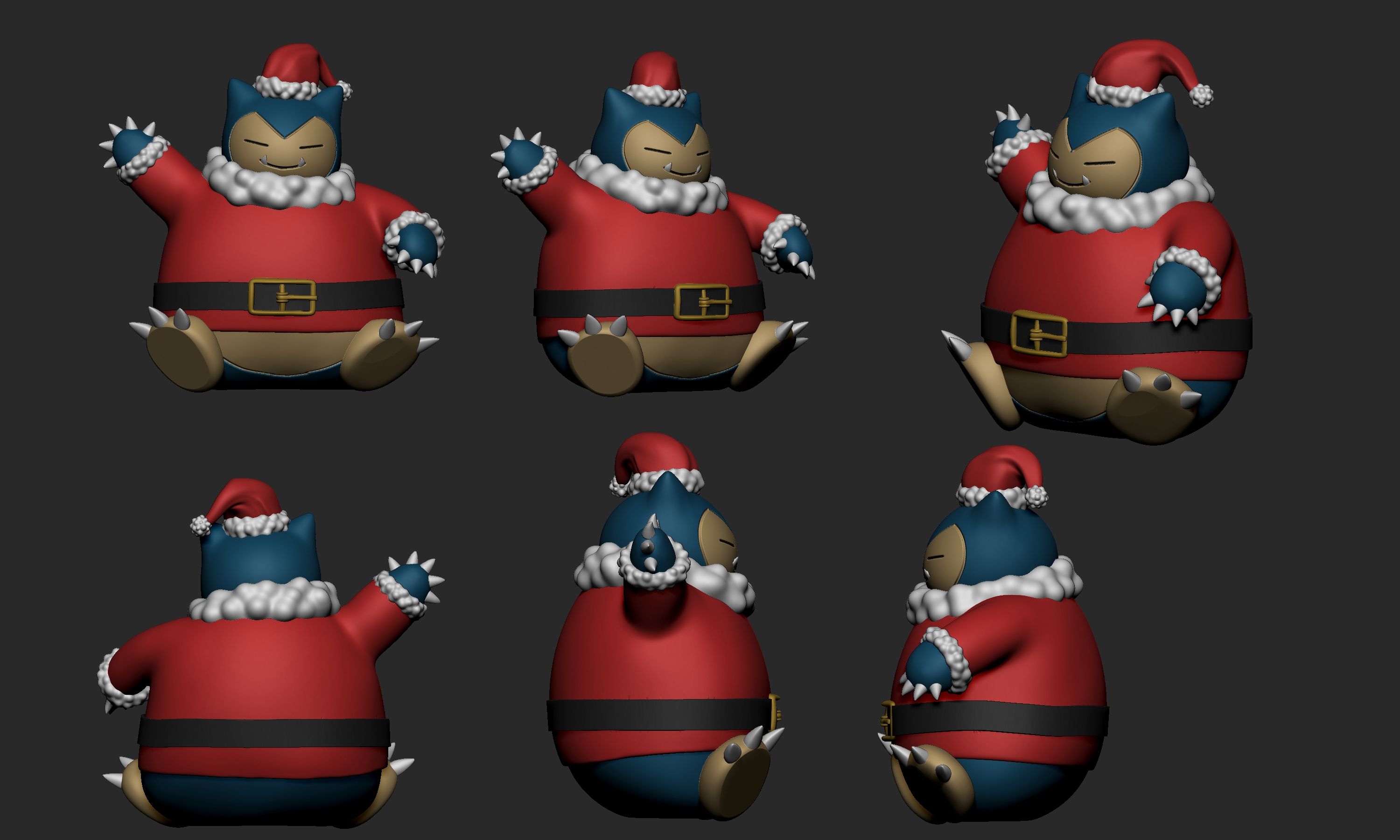 snorlax-natal.jpg Download free STL file Pokemon - Snorlax Christmas Costume • 3D printer template, ErickFontoura3D