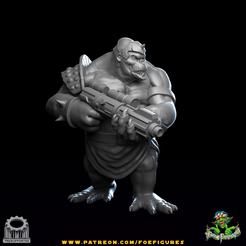 Ape-soldier-A.png Fichier 3D Scifi Ape Soldier A・Design pour impression 3D à télécharger