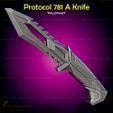 2.jpg Protocol 781 Knife Cosplay Valorant - STL File 3D print model