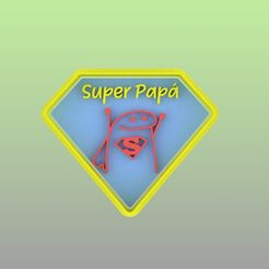 photo1653446838-4.jpeg STL file SUPER DAD COOKIE CUTTERS - SUPER DAD COOKIE CUTTERS・3D printing model to download, DENA