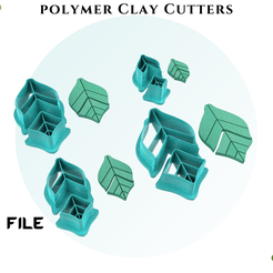 2-leaf-1-1.png Télécharger le fichier STL Coupeur d'argile polymère/feuilles !!! Un des joyaux de la vie • Objet pour impression 3D, EULITEC