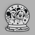 tinker.png MICKEY MOUSE and Minnie Santa Claus Christmas and Snowball Coasters