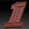 HD 1.png 14 Harley Davidson Medallions + Number 1