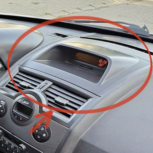 renault megane 2 mk2 clock radio frame