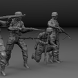 sol.243.png PACK 4 GERMAN PARATROOPER SOLDIERS IN ACTION
