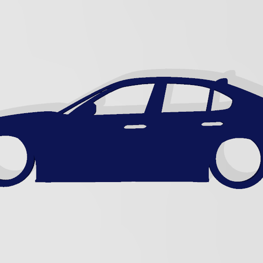 Alfa Romeo Giulia key ring 3D model