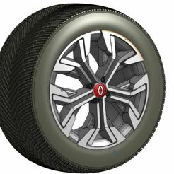 wheel.jpg STL-Datei Renault Clio Rad・3D-druckbare Vorlage zum herunterladen