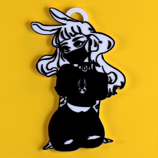 STL file llavero chica anime llaveros 🗝️ ・3D printer model to download ...