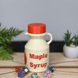 MSDC-with-dice-and-closed-lid.jpg 3D Printed “Maple Syrup” Dice Container – Secret Dice Storage Bottle for DnD & TTRPG Players – Funny Hidden Dice Holder Gift