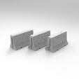 untitled.89.8.jpg Jersey concrete barriers - 3 vers - 1-35 scale diorama accessory