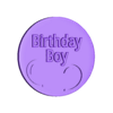 Balloon_button_boy.stl Multicolored Happy Birthday Button with magnetic back