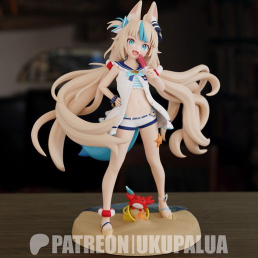 Saba2.jpg Sameko Saba - VTuber - Fan Art STL