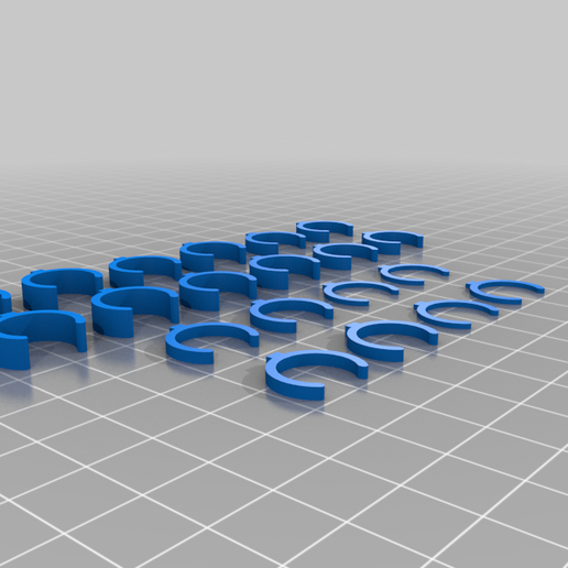 1/10 Scale RC Shock Pre Load Clips 1mm - 5mm