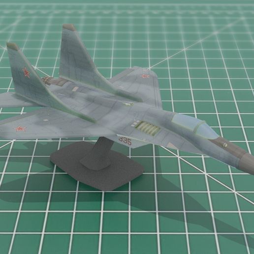 Fulcrum_Painted_0000.jpg Mig29 Fulcrum Soviet Aircraft Model