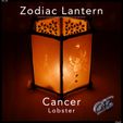 4-Cancer-Lobster-Print-2.jpg Zodiac Lantern - Cancer (Crab / Lobster)