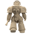 Back.png Modular 3D Printable Dune Raiser Leader Miniature for Wargaming - Customizable Tabletop Game Figure